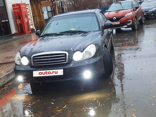 2007 Hyundai Sonata ТагАЗ IV (EF) Рестайлинг, чёрный, 400000 рублей, вид 1