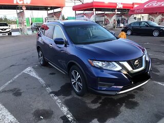2018 Nissan Rogue II Рестайлинг, синий, 1780000 рублей, вид 3