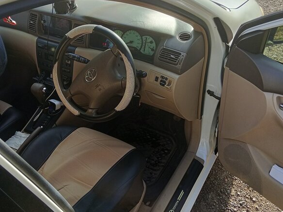 2002 Toyota Corolla Fielder IX (E120, E130), белый, 550000 рублей - вид 5