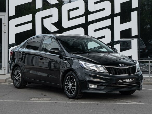 2016 Kia Rio III Рестайлинг, чёрный, 1085000 рублей