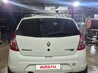 2013 Renault Sandero I, белый, 474000 рублей, вид 4