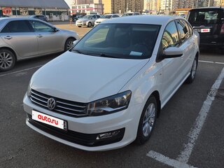 2017 Volkswagen Polo V Рестайлинг, белый, 1000000 рублей, вид 3
