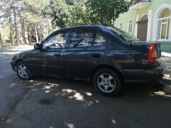 2008 Hyundai Accent ТагАЗ II, серый, 400000 рублей