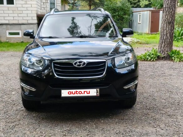 2010 Hyundai Santa Fe II Рестайлинг, чёрный, 1295000 рублей