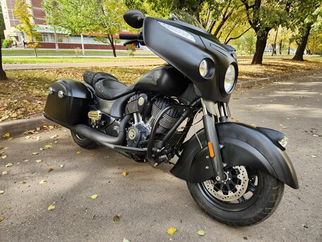 2017 Indian Chieftain, чёрный, 1230000 рублей, вид 2