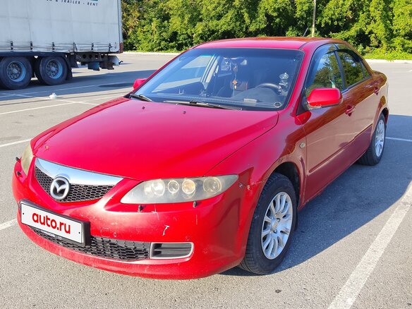 2006 Mazda 6 I (GG) Рестайлинг, красный, 210000 рублей
