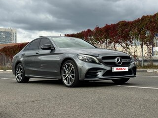 2018 Mercedes-Benz C-Класс AMG 43 AMG IV (W205) Рестайлинг, серый, 3640000 рублей, вид 3