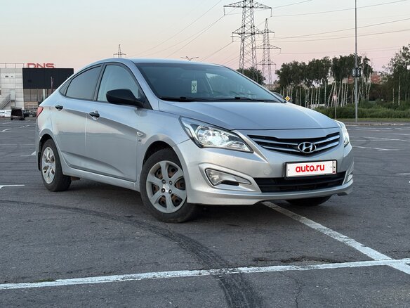 2014 Hyundai Solaris I Рестайлинг, серебристый - вид 6