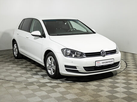 2013 Volkswagen Golf VII, белый, 1169700 рублей, вид 3