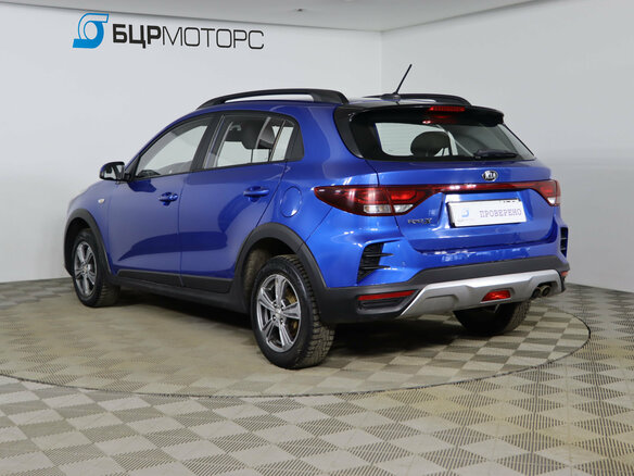 2021 Kia Rio X IV Рестайлинг, синий, 1499990 рублей - вид 6