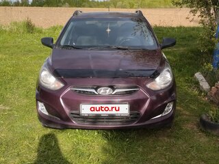 2012 Hyundai Solaris I, фиолетовый, 570000 рублей, вид 4