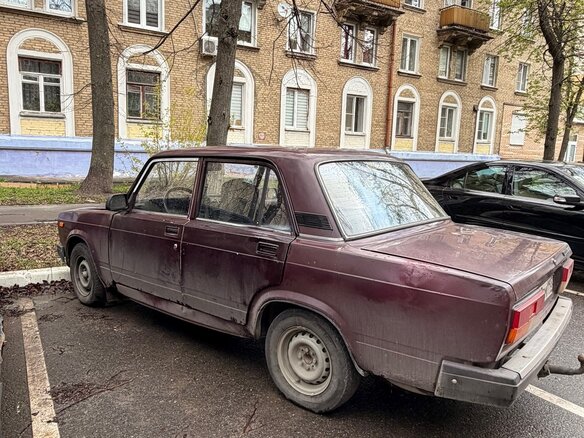 2005 Lada (ВАЗ) 2107, пурпурный, 90000 рублей - вид 1