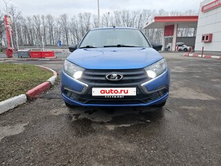 2019 Lada (ВАЗ) Granta I Рестайлинг, синий, 630000 рублей, вид 3