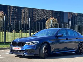 2017 BMW 5 серии 540i xDrive VII (G30/G31/G38), синий, 3599000 рублей, вид 2
