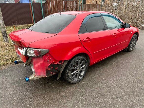 2006 Mazda 6 I (GG) Рестайлинг, красный, 250000 рублей - вид 5