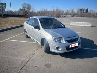 2013 Lada (ВАЗ) Granta I, серебристый, 330000 рублей, вид 2