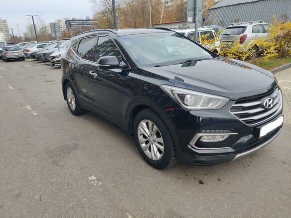 2016 Hyundai Santa Fe III Рестайлинг, чёрный, 2430000 рублей - вид 2
