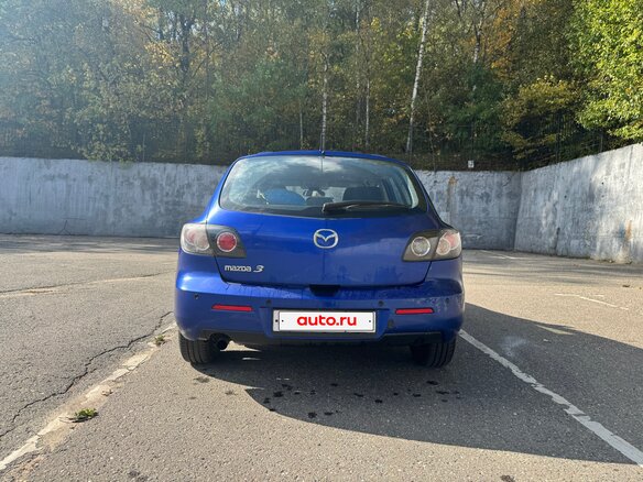 2008 Mazda 3 I (BK) Рестайлинг, синий, 500000 рублей - вид 4