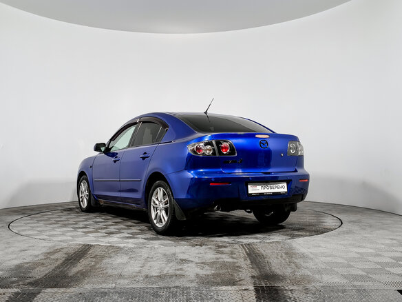 2007 Mazda 3 I (BK) Рестайлинг, синий, 355000 рублей - вид 6
