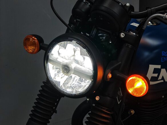 2026 Royal Enfield Hunter, синий, 439000 рублей - вид 19