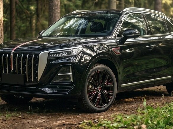 2024 Hongqi HS5 I Рестайлинг, чёрный - вид 3