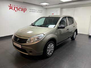 2013 Renault Sandero I, бежевый, 592000 рублей, вид 1