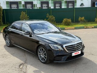 2019 Mercedes-Benz S-Класс 560 Long VI (W222, C217) Рестайлинг, чёрный, 6500000 рублей, вид 3