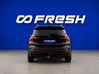 2021 Hyundai Santa Fe IV Рестайлинг, чёрный, 3399077 рублей, вид 4