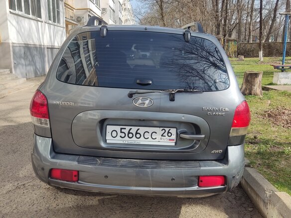 2007 Hyundai Santa Fe Classic Classic, серый, 830000 рублей - вид 3