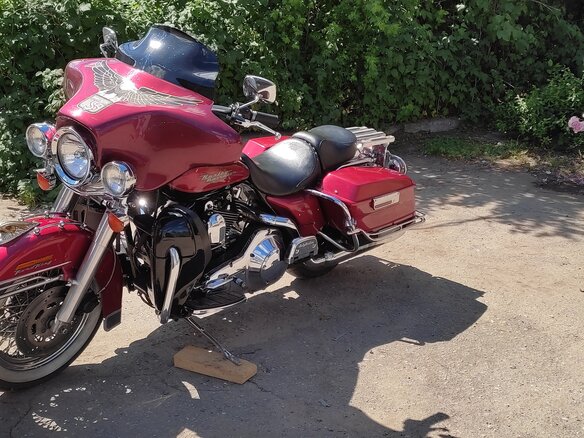 2001 Harley-Davidson Road King, красный, 810000 рублей - вид 6