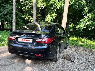 2009 Hyundai Sonata VI (YF), чёрный, 595000 рублей, вид 2
