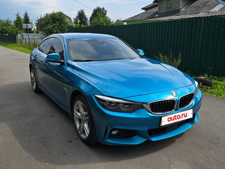 2018 BMW 4 серии Gran Coupe 440i xDrive F32/F33/F36 Рестайлинг, синий, 2900000 рублей, вид 3