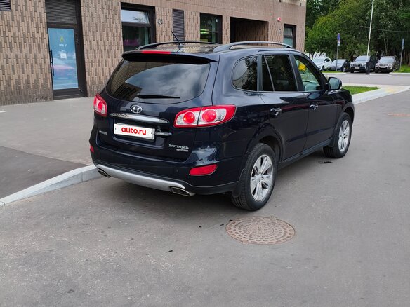 2012 Hyundai Santa Fe II Рестайлинг, синий, 1220000 рублей - вид 5