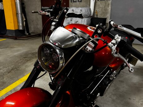 2009 Yamaha XV 1700 Warrior, оранжевый, 1124000 рублей, вид 3