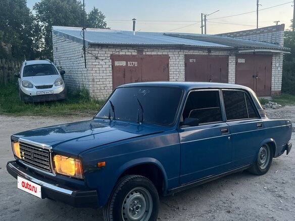 2002 Lada (ВАЗ) 2107, синий, 90000 рублей