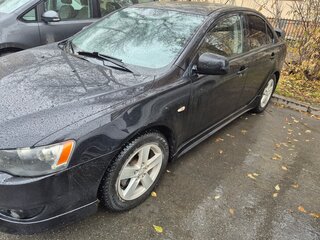 2008 Mitsubishi Lancer X, чёрный, 590000 рублей, вид 2