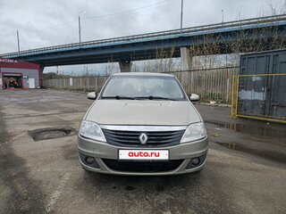 2012 Renault Logan I Рестайлинг, бежевый, 390000 рублей, вид 2