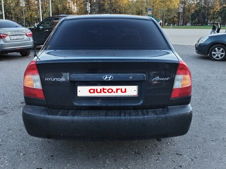 2008 Hyundai Accent ТагАЗ II, чёрный, 280000 рублей, вид 4