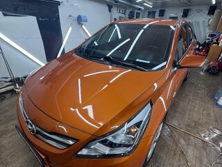 2016 Hyundai Solaris I Рестайлинг, оранжевый, 1000000 рублей, вид 1