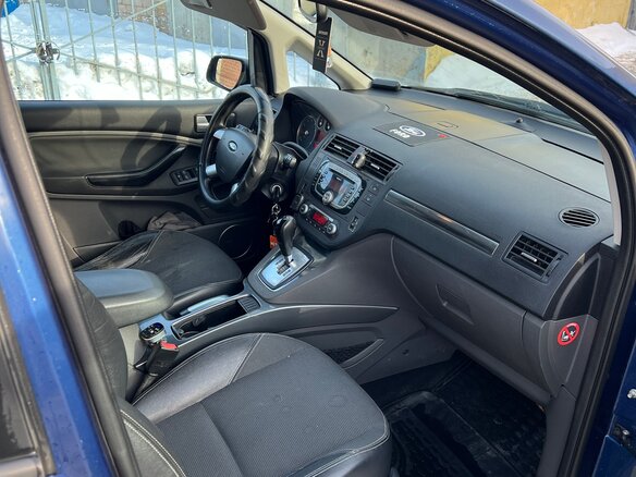 2007 Ford C-MAX I Рестайлинг, синий, 430000 рублей - вид 6