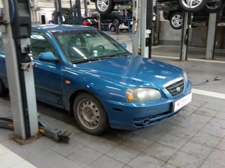 2005 Hyundai Elantra III (XD2) Рестайлинг, синий, 200000 рублей, вид 2