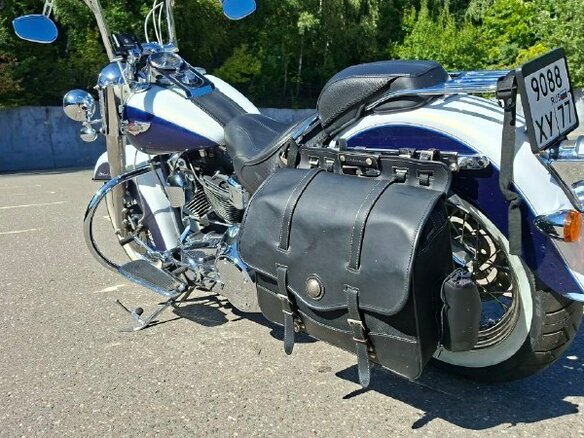 2006 Harley-Davidson Softail Deluxe, синий, 950000 рублей - вид 11