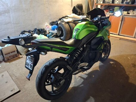 2013 Kawasaki ER-4F (Ninja 400R), зелёный, 400000 рублей, вид 3