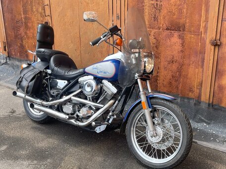 1987 Harley-Davidson Dyna Low Rider, голубой, 800000 рублей, вид 2