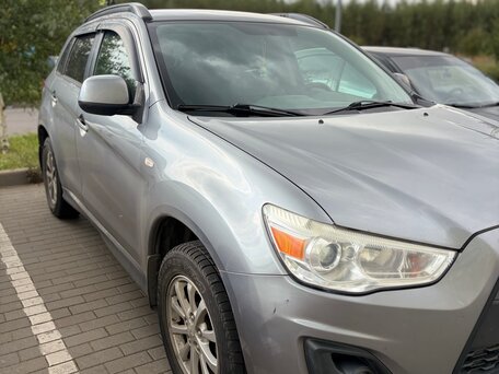 2014 Mitsubishi ASX I Рестайлинг, серый, 970000 рублей, вид 4