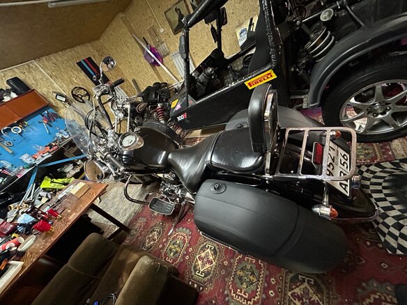 2008 Yamaha XVS1100, чёрный, 600000 рублей - вид 7