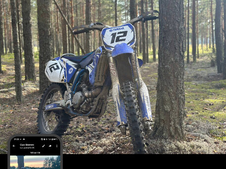 2005 Yamaha YZ250F, синий, 250000 рублей, вид 3