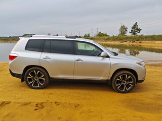2012 Toyota Highlander II (XU40) Рестайлинг, серебристый, 2100000 рублей, вид 4