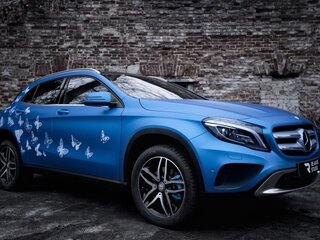 2014 Mercedes-Benz GLA 250 I (X156), голубой, 1790000 рублей, вид 3