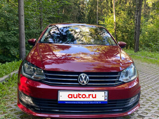 2019 Volkswagen Polo V Рестайлинг, красный, 1450000 рублей, вид 1